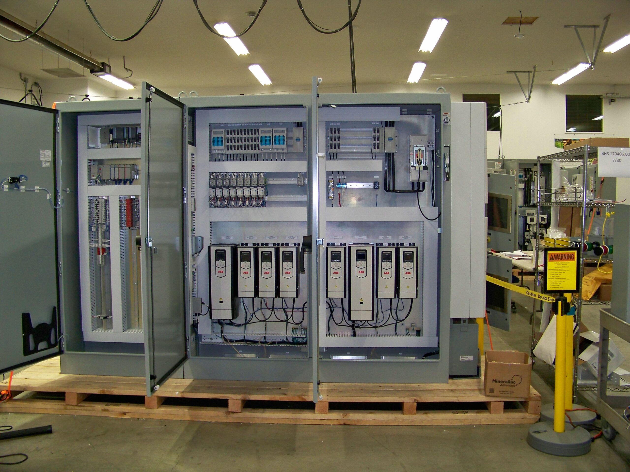 Industrial Panel 3 door open
